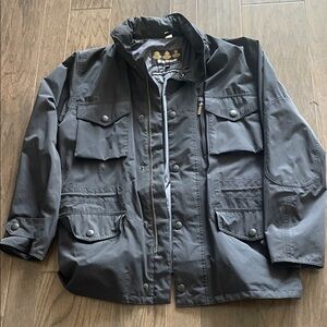 Barbour Men's Black  Military Jacket